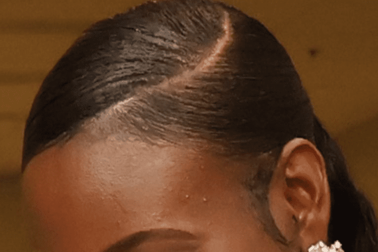 Slick ponytail
