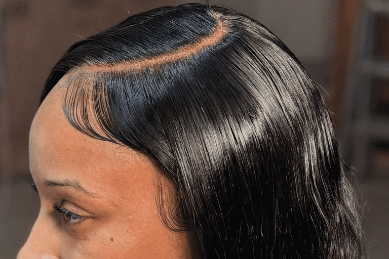 Closure wig install