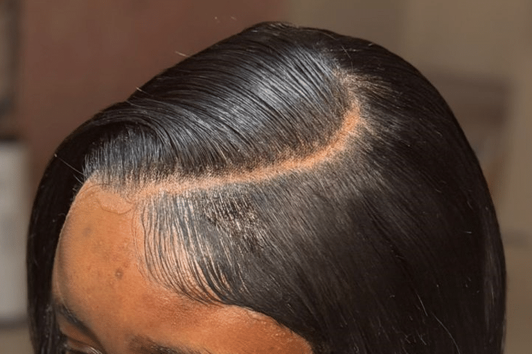 Wig install touchup