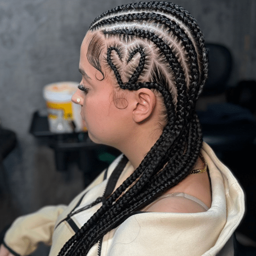 freestyle braid back